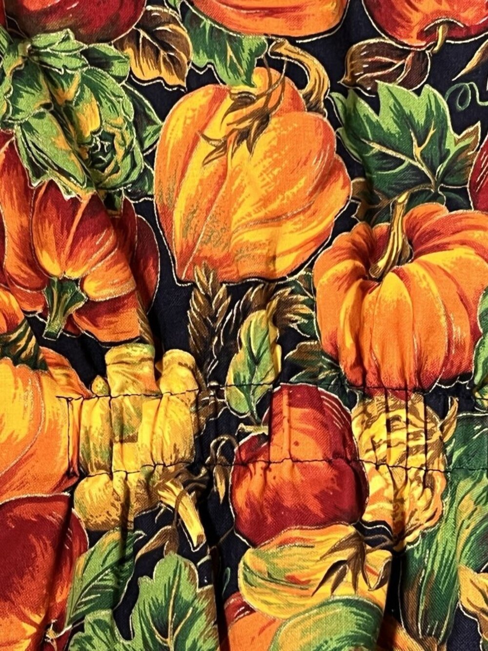 Quirky Grandma core Pumpkin Thanksgiving Harvest Vest Size Medium.  Bb - Picture 5 of 6